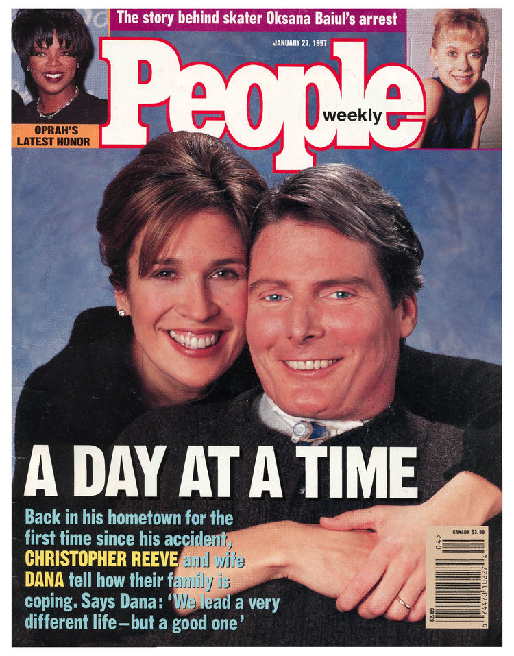 Chris & Dana Reeve People Mag Cover