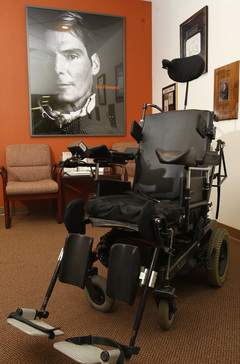Chris Reeve Empty Wheelchair